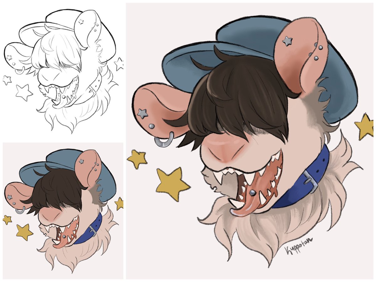kuppo_tea's tweet photo. Hey I wanna practice my furry drawing skills! Gonna do some furry head shots! Gimme your fursonas or even just random ideas! Free for now! I will take 5 slots to start! Taking the first to comment! #fursona #furryheadshot #furrycoms #furryart https://t.co/bsbtfaYxUA