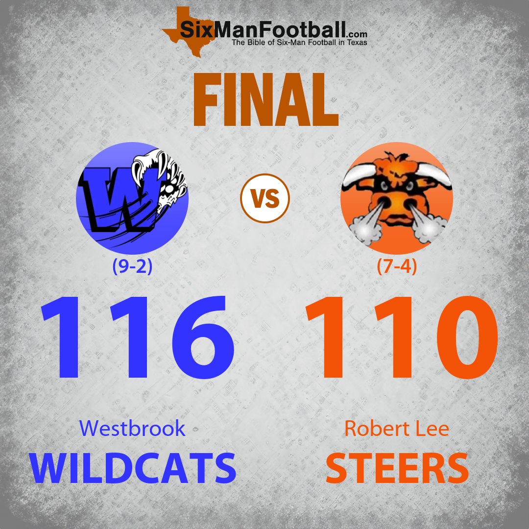 Here's another one tonight! The 6th highest scoring #sixmanfootball game, according to our data! #txhsfb