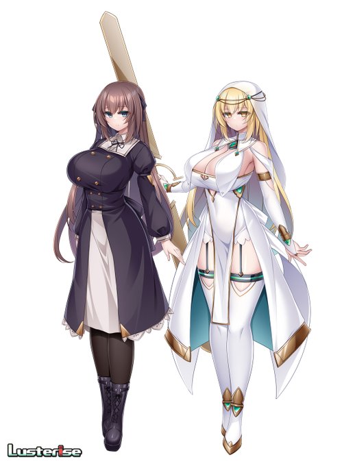 『聖滅麗姫エーテライア』のキャスト情報が解禁されたので立ち絵といっしょに紹介
(敬称略)

陽菜聖=シェフィールド=上白水/エーテライア
cv.乙倉由依

須玖 絵美里
cv.黒瀬アイル

アダマンテ
cv.霧島はるな

公式サイトでサンプルボイスも聞けるのでよろしくね 