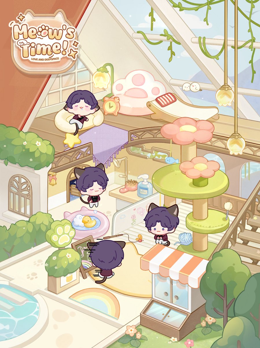 LittleBunnyCC's tweet photo. My lockscreen with Meownotes moments.💜
[Re-uploaded Rafayel with adjust the sizing.] https://t.co/VB3rPczAsY