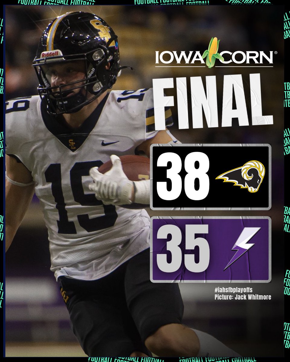 Bound_IA's tweet photo. 𝗧𝗛𝗘 𝗜𝗡𝗘𝗩𝗜𝗧𝗔𝗕𝗟𝗘 𝗥𝗔𝗠𝗦

RAMS WIN IN ONE OF THE BEST GAMES OF THE YEAR.

VALLEY VS SOUTHEAST POLK NEXT WEEK!

#iahsfb https://t.co/5QiKwwHudl