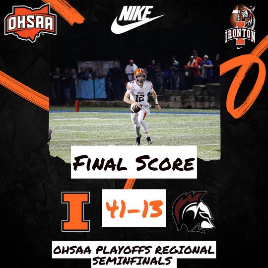 FootballIronton's tweet photo. FINAL from Waverly!
#StandOnBu3iness🐅
#B3AT❌heelersburg https://t.co/CTo0OSMWQi
