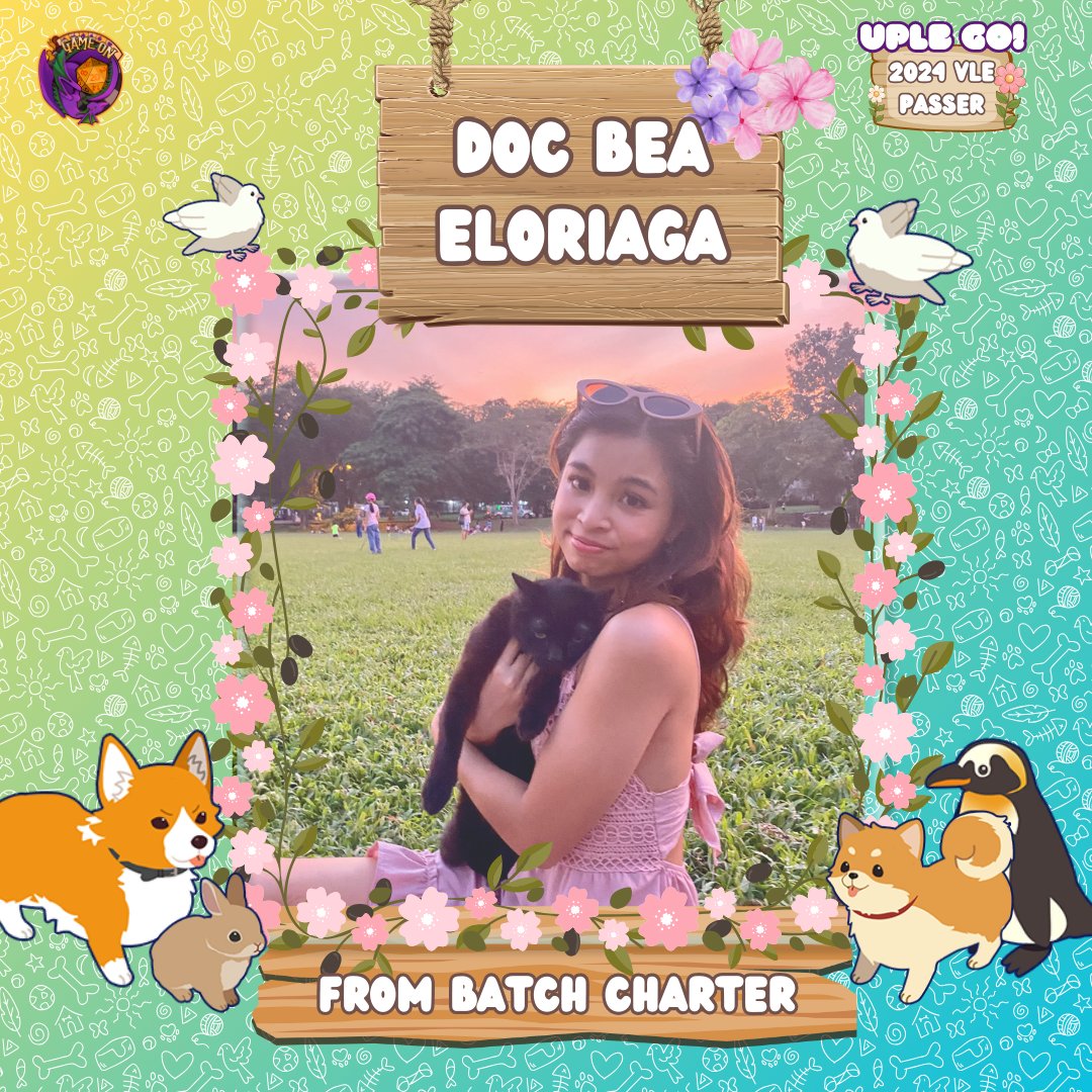 theguilduplb's tweet photo. UPLB Game On would love to congratulate and celebrate one of our charter members, Bea Eloriaga ๐ฆ for passing the October 2024 Veterinarian Licensure Examination (VLE)!
#GameOn
#GOVictorious
#KeeptheDiceRolling
#VLE2024
(1/2) https://t.co/uZfLVuAm5n