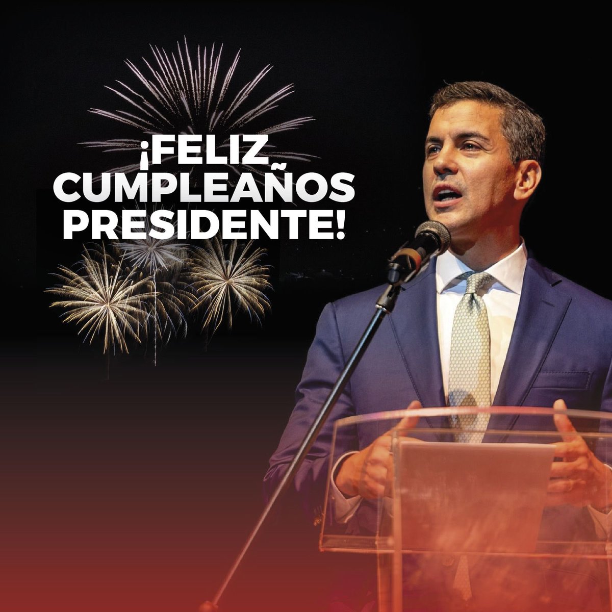 Hoy es el cumpleaños de mi presidente <a href="/SantiPenap/">Santiago Peña</a> 

Feliz cumpleaños 🎈🎉 🥳