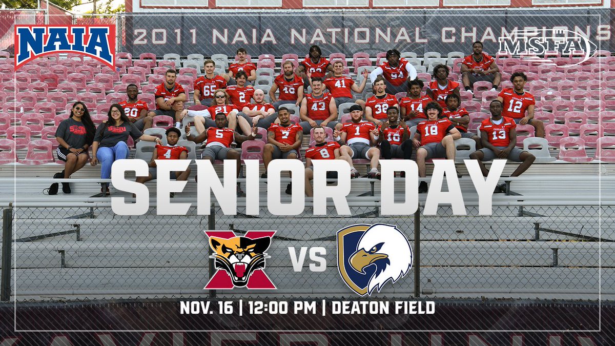 SXU Athletics (@sxuathletics) on Twitter photo .<a href="/SXUFootball/">SXU Football</a> celebrates 'Senior Day' today before they play Judson (Ill.) at 12:00 pm at Deaton Field! #GoCougs🐾🏈 #WeAreSXU
📊: sxucougars.com/sidearmstats/f…
🖥: youtube.com/@SaintXavierUn… .<a href="/SXUFootball/">SXU Football</a> celebrates 'Senior Day' today before they play Judson (Ill.) at 12:00 pm at Deaton Field! #GoCougs🐾🏈 #WeAreSXU
📊: sxucougars.com/sidearmstats/f…
🖥: youtube.com/@SaintXavierUn…