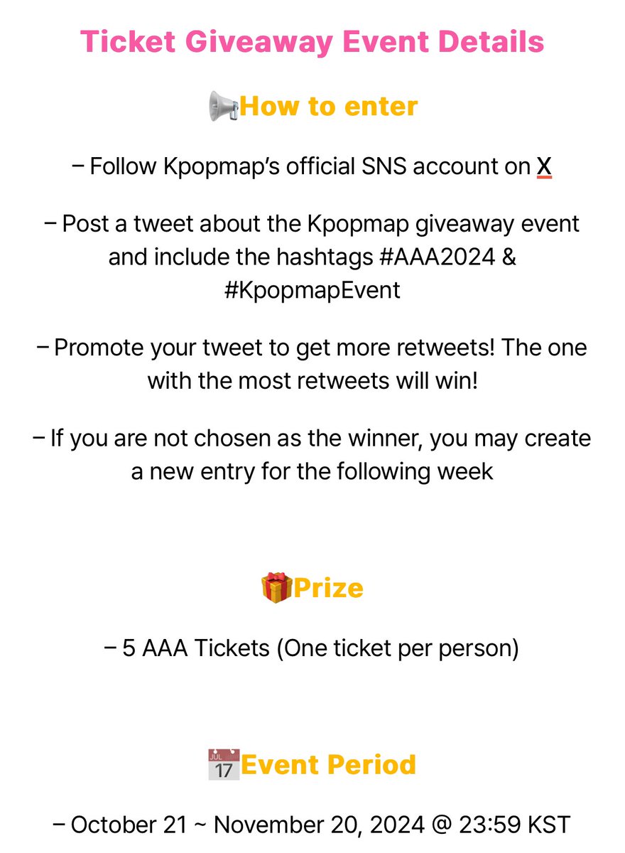 baebychuu_'s tweet photo. - pls kindly rt -
สำหรับใครที่อยากไปงาน ตอนนี้มีอีเว้นท์แจกบัตรฟรี ตามรายละเอียดข้างล่างเลยคับ เข้าไปร่วมลุ้นกันเยอะๆนะ ไปหาเด็กๆกัน 🥺
ขอให้ผมได้ไปเจอกับเจ้บอ้วนอีกครั้ง 😭 น้อนๆจะหมดสัญญาแล้ว ฝากทุกคนช่วยรีทวิตหน่อยน้าา
gaw 999 สุ่มจากรีทวิต 2คนคับ 🩵
#AAA2024 #KpopmapEvent https://t.co/W4OO9E8Cof