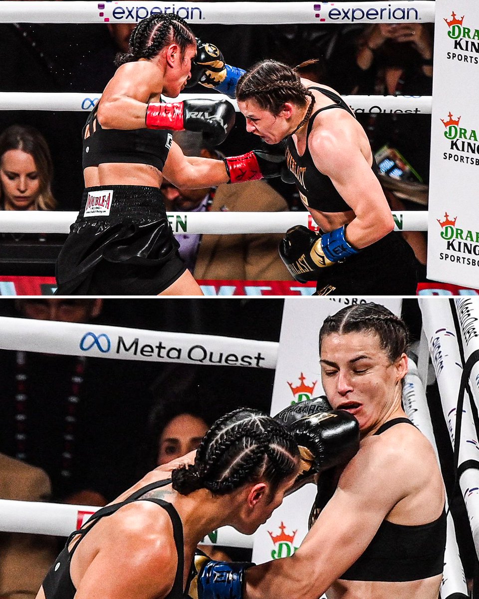 ESPNRingside's tweet photo. WHAT A BATTLE BETWEEN SERRANO AND TAYLOR 👏 #PaulTyson https://t.co/Ra4Vq3LyNy
