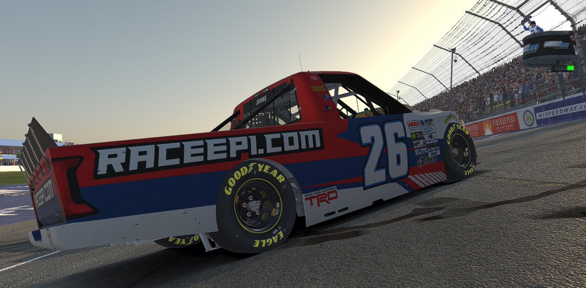 Race 3 was a <a href="/NASCAR_Trucks/">NASCAR CRAFTSMAN Trucks</a> event at <a href="/MISpeedway/">Michigan International Speedway</a> sponsored by Chrome Horn Racing's <a href="/EJohns83/">MJ Johns</a>.

Driver Jonathan W Evans grabs the Race Win!

Congrats Jonathan🏁🏆

Thank you Michael Johns (<a href="/Ejohns83/">MJ Johns</a>) for the awesome Race Prizes!
🙏💰💰🏁💰💰🙏