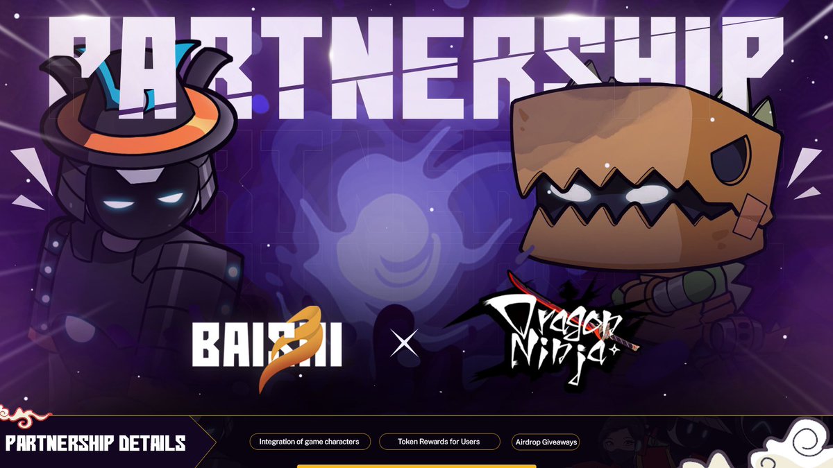 🐉🤝🎮 BAISHI x Dragon Ninja: A Partnership Forged in Web3 Gaming Innovation!

We’re thrilled to announce our partnership with <a href="/DragonNinja_io/">Dragon Ninja</a> , the first AI-driven roguelike game in Web3 powered by SeiNetwork.

What to Expect:
➡️Cross-Platform Gameplay: Characters and tokens