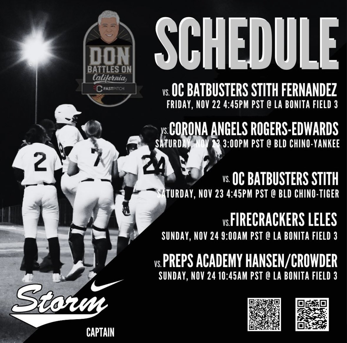 Sydney Root (@sydneyroot_2028) on Twitter photo Here is our schedule for the Don Battles On Showcase. Hope to see you there! <a href="/AZStormFastptch/">Arizona Storm Fastpitch</a> <a href="/azstormcaptain/">Steve Captain</a> <a href="/TCSFastpitch/">TC Fastpitch</a> Here is our schedule for the Don Battles On Showcase. Hope to see you there! <a href="/AZStormFastptch/">Arizona Storm Fastpitch</a> <a href="/azstormcaptain/">Steve Captain</a> <a href="/TCSFastpitch/">TC Fastpitch</a>