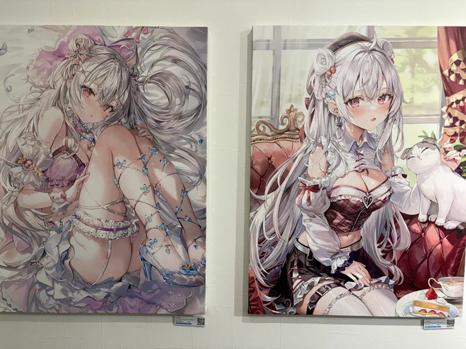 ももこ先生の個展見てきました 会場いっぱいに広がる先生のイラスト! どのイラストも本当に素敵で眼福でした 見れば見るほどめちゃくちゃ感動します〜 1枚1枚に込められた想いが伝わりました! 来て良かった… #ももこ個展2