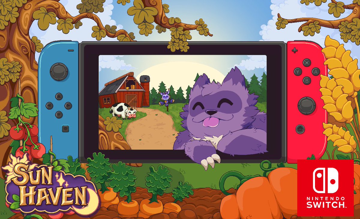 SunHavenRPG's tweet photo. Coming soon to a Switch near you!

Sun Haven will be available in the Nintendo eShop on November 29, 2024. 🐮🌱

Read More: https://t.co/cbtCrattbx https://t.co/ndE2dkhqFj