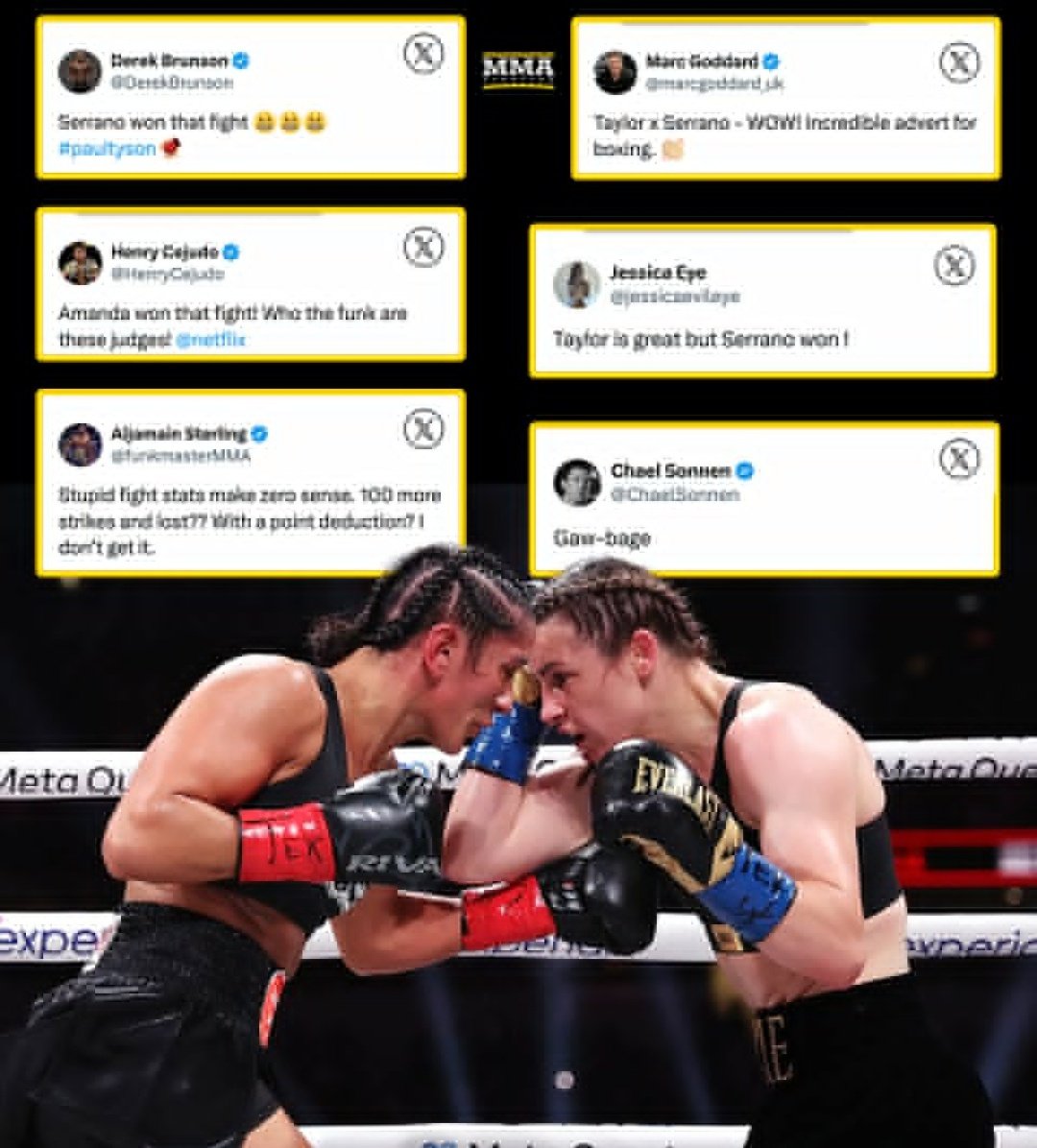 PehalRavindra's tweet photo. @Serranosisters MMA reacted https://t.co/pLFIfpUQsJ