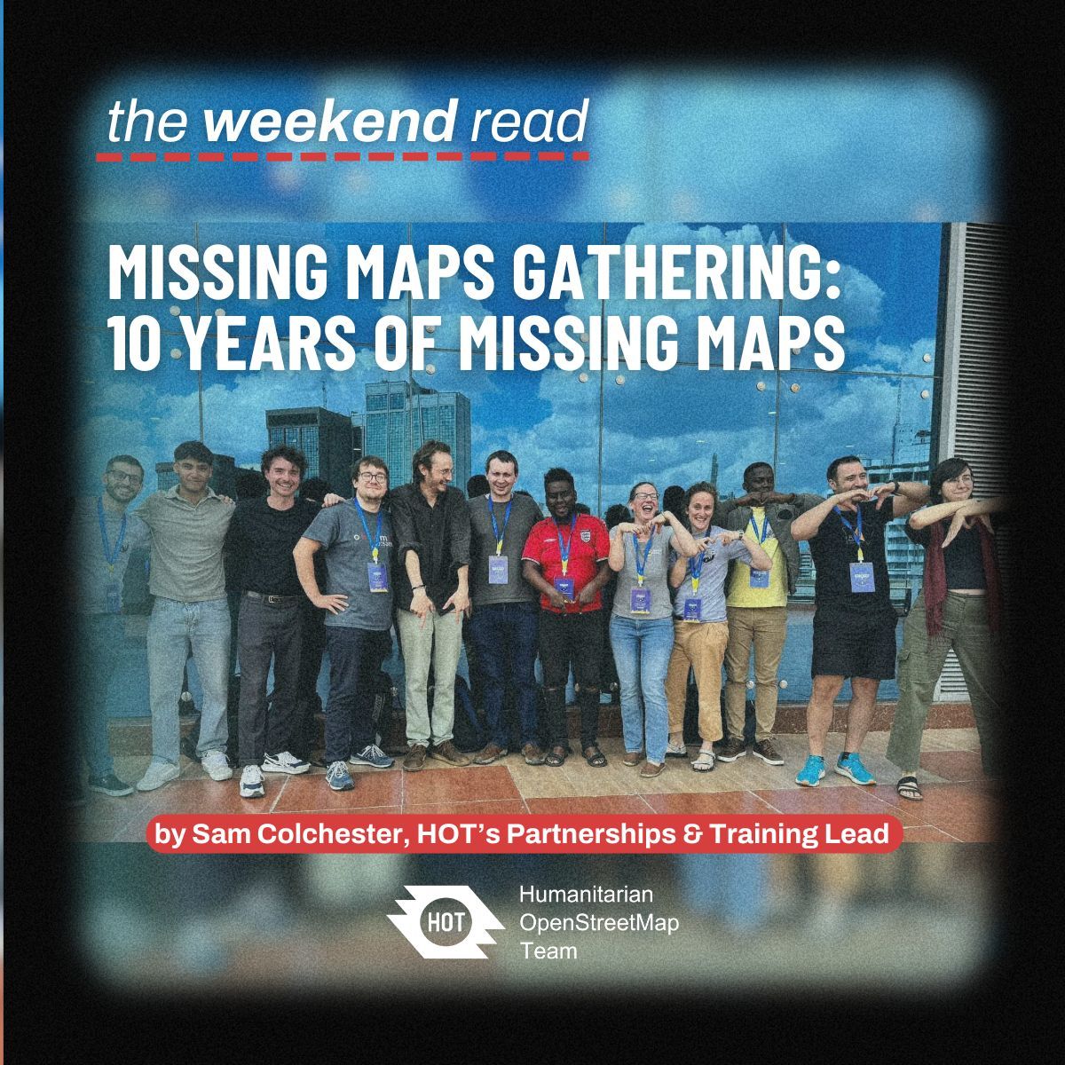 Humanitarian OpenStreetMap Team (@hotosm) on Twitter photo Eager to know what happened at <a href="/theMissingMaps/">Missing Maps</a> annual gathering?
Don't miss Sam Colchester's account of the event, including a great reminiscence of the last 10 years of Missing Maps! 🎉
buff.ly/3CBOZRk Eager to know what happened at <a href="/theMissingMaps/">Missing Maps</a> annual gathering?
Don't miss Sam Colchester's account of the event, including a great reminiscence of the last 10 years of Missing Maps! 🎉
buff.ly/3CBOZRk