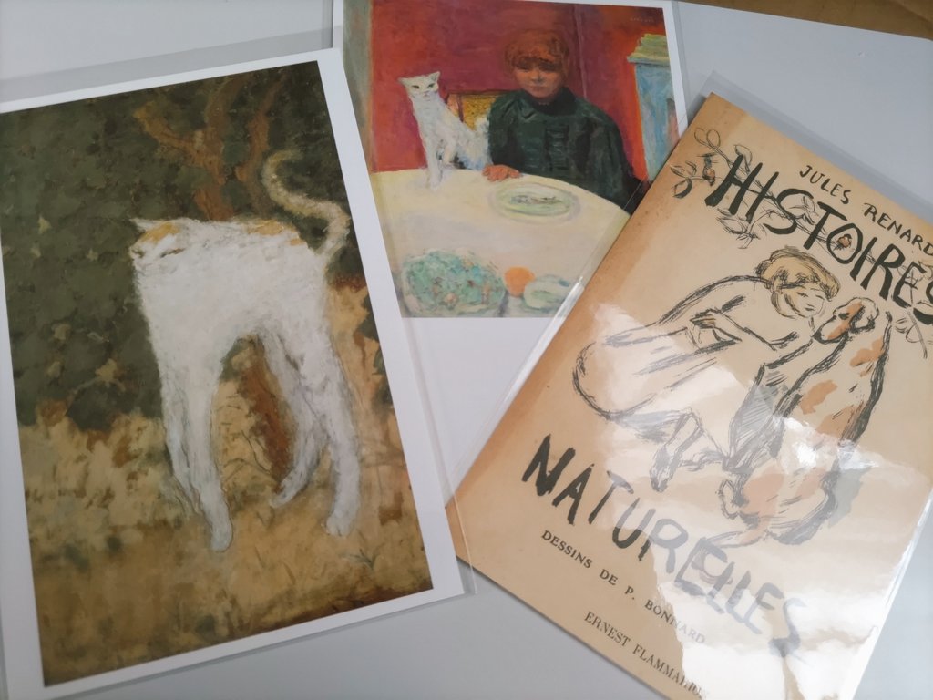 catmi10's tweet photo. たまに流れてくるピエール・ボナールの猫画像😺何年か前にたしか上野で展覧会あってポストカード買ってたよ https://t.co/zxVJS8svkV