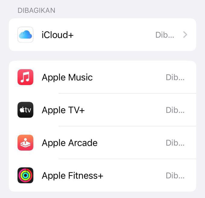 FlashPedia - iCloud sharing - APPLE ONE SHARING tweet media