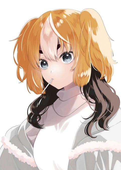 アイコン用に描いた うちのイッヌたちの要素詰め込みガール