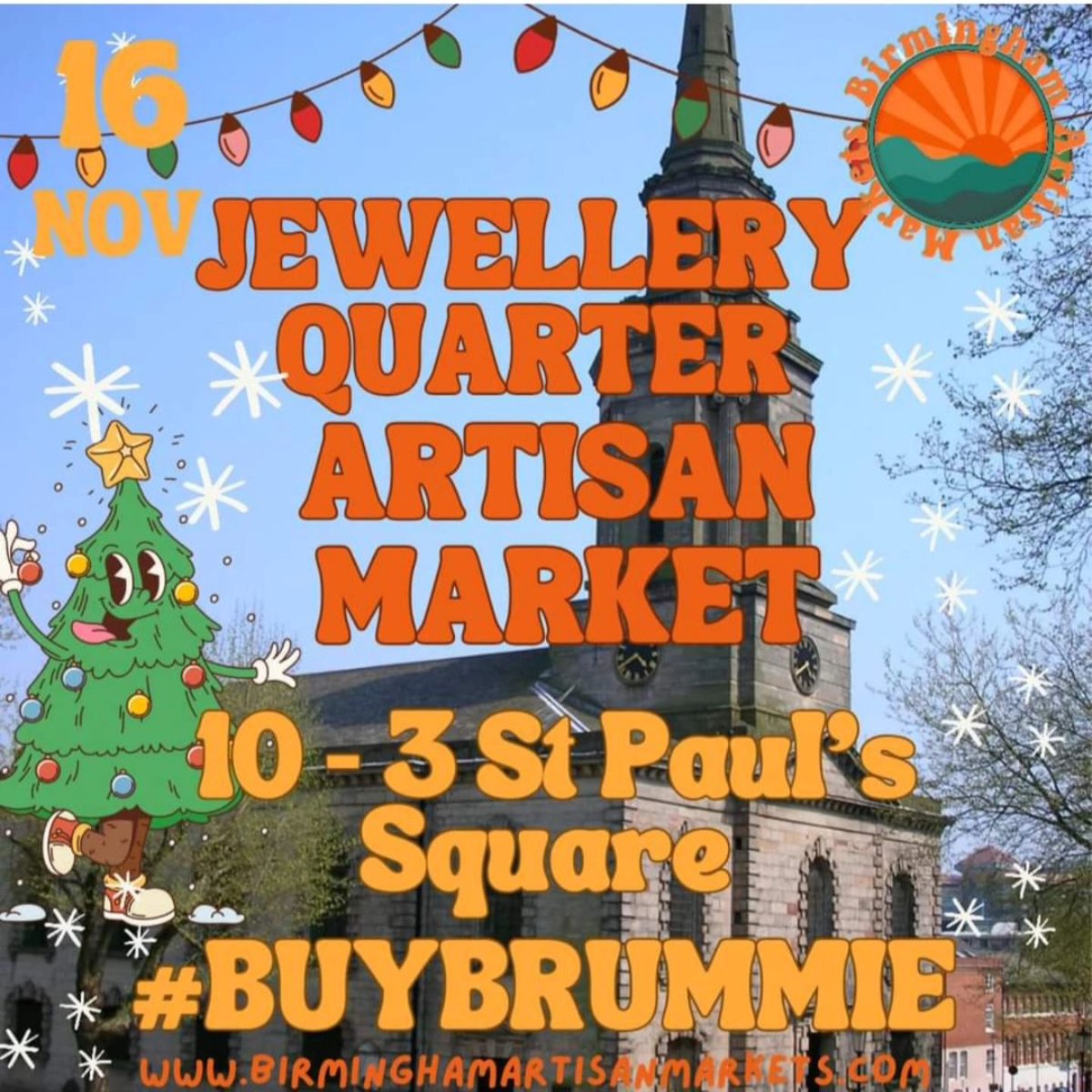 My Jewellery Quarter (@myjq) on Twitter photo Last #JewelleryQuarter #ArtisanMarket of 2024!
TODAY 16th November 10-3 in #StPaulsSquare
A host of Brums finest micro indie businesses. From cheese to beer, potters to printers, breads, cakes, etc!
#JQFood #JQArts #JQEvent #JQLife <a href="/StPaulsChurchJQ/">St. Paul's Church - JQ</a>
#JQAM #independentbirmingham Last #JewelleryQuarter #ArtisanMarket of 2024!
TODAY 16th November 10-3 in #StPaulsSquare
A host of Brums finest micro indie businesses. From cheese to beer, potters to printers, breads, cakes, etc!
#JQFood #JQArts #JQEvent #JQLife <a href="/StPaulsChurchJQ/">St. Paul's Church - JQ</a>
#JQAM #independentbirmingham