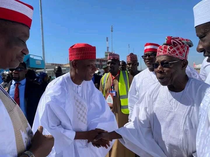 babarh_'s tweet photo. Governor Abba K. Yusuf received Former President Chief Olusegun Obansajo https://t.co/BZVF8PUjuu