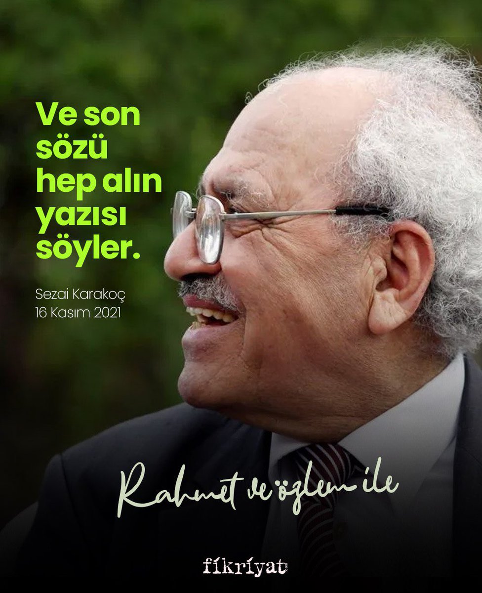 💙

#SezaiKarakoç