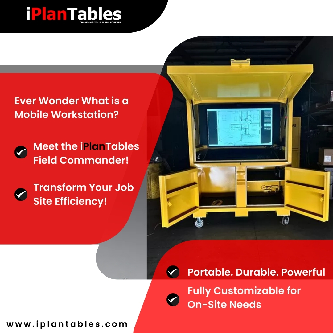 iPlanTables's tweet image. Ever wonder what is a mobile workstation? Meet the iPlanTables Field Commander—a game-changing solution for job site productivity!

iplantables.com/what-is-a-mobi…

#iplantables #fieldcommander #mobileworkststion #touchscreen #planreview #TouchScreenTech #PlanReview #constructionproject
