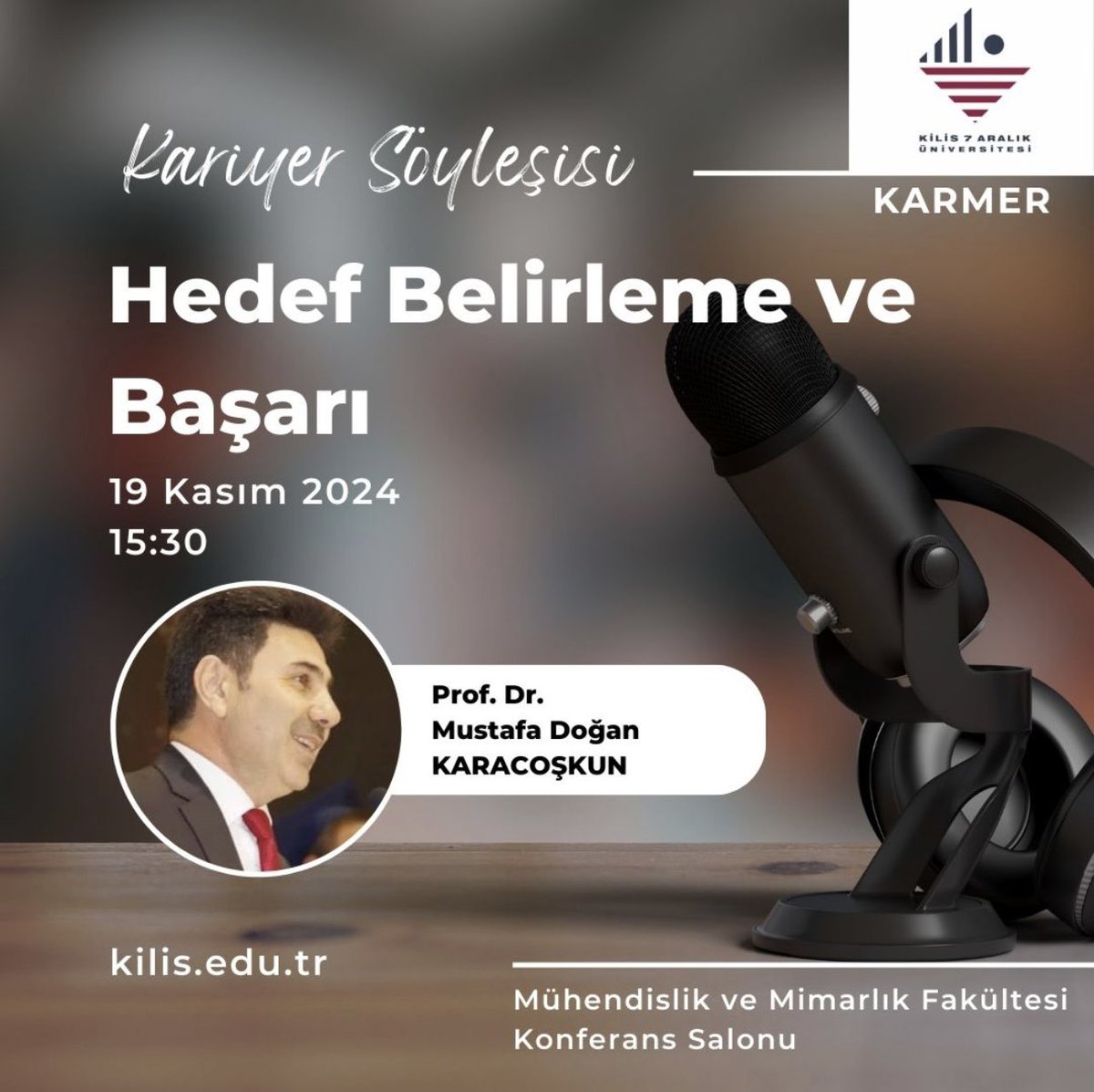 Sevgili öğrencilerimiz, 19 Kasım Salı günü saat 15:30’da gerçekleştireceğimiz etkinliğimize davetlisiniz.