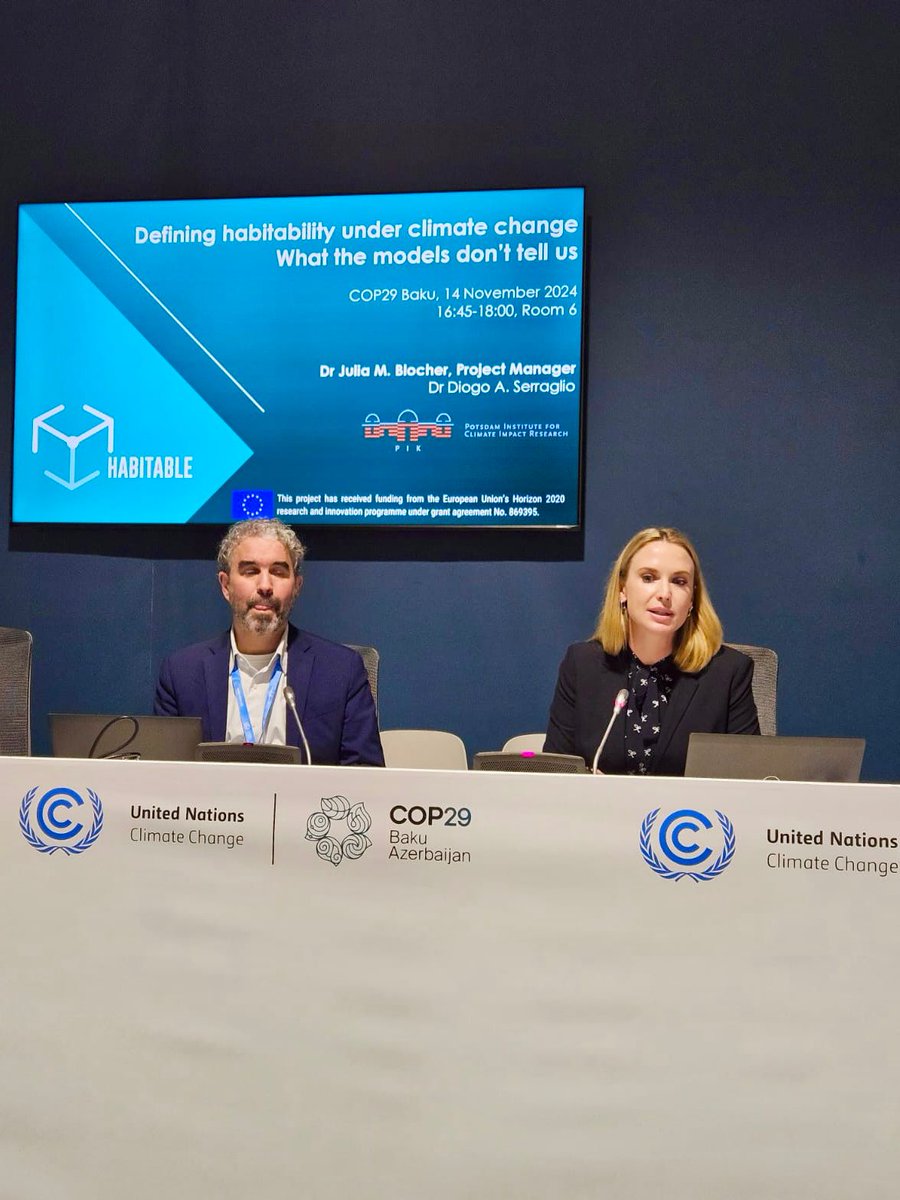 Potsdam Institute for Climate Impact Research PIK (@pik_climate) on Twitter photo “Migration has proven to be a critical adaptation strategy for climate-affected, rural communities. It must be properly supported by governments and their partners.” PIK scientist <a href="/JuliaBlocher/">Julia M. Blocher</a> on migration due to #climatechange at #COP29 “Migration has proven to be a critical adaptation strategy for climate-affected, rural communities. It must be properly supported by governments and their partners.” PIK scientist <a href="/JuliaBlocher/">Julia M. Blocher</a> on migration due to #climatechange at #COP29