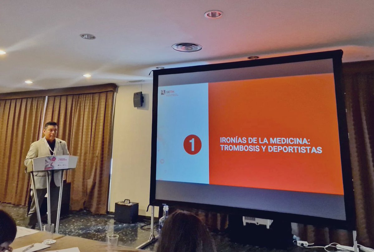 Un placer compartir mesa con <a href="/JubilarM/">María M-Jubilar</a> y <a href="/calvinsu23/">Michael Calvino</a> en el XIX curso Trombosis y Hemostasia #FormacionSETH sobre trombosis y #deporte como ejemplo de ironías de la medicina <a href="/SETH__Oficial/">SETH Trombosis y Hemostasia</a> <a href="/sehh_es/">@sehh_es</a> <a href="/SEHHJoven/">SEHH Joven</a> <a href="/scmHematologia/">Sociedad CLM de Hematología y Hemoterapia</a> #HospitalValdepeñas