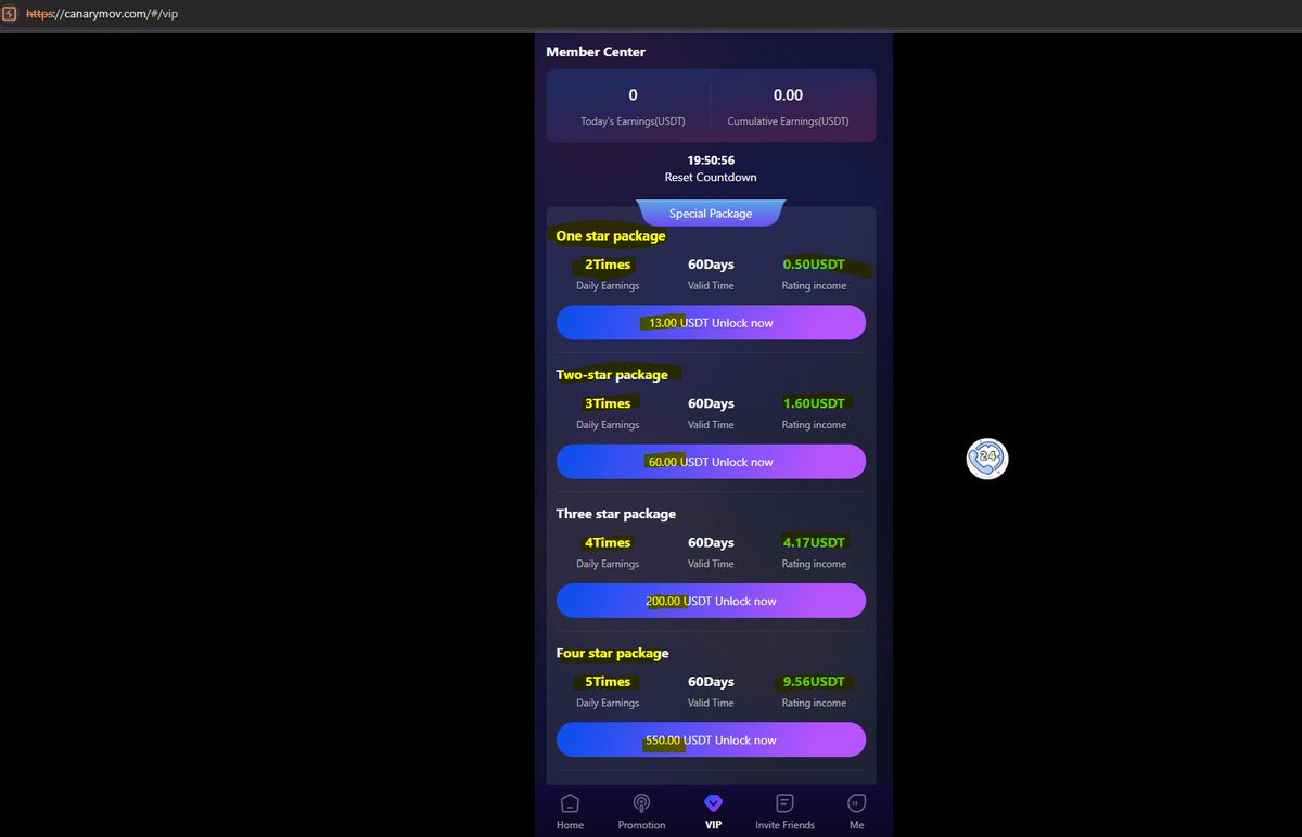 Busters_1's tweet image. 🚨 Warning: Suspected scam sites Canarymov.cc and Canarymov.com are pushing risky "USDT investment" schemes with unrealistic returns and a referral-based recruitment model. These platforms are hosted by @alibaba_cloud  and supported by @CloudflareHelp