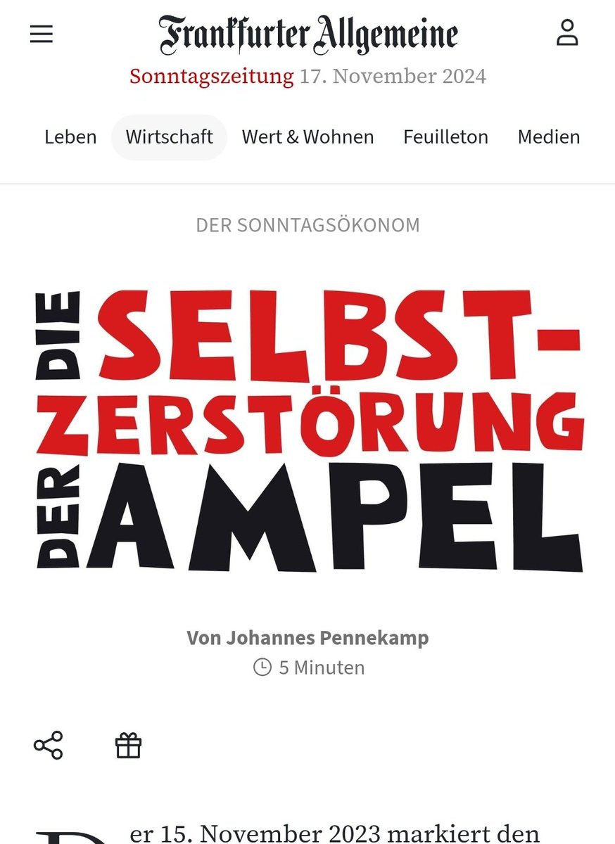 Heute gleich zwei unserer aktuellen Papiere im "Sonntagsökonom" der FAS, u.a. mit <a href="/Sinem__Kandemir/">Sinem Kandemir</a> und <a href="/MauritzGrebe/">Moritz Grebe</a>. Danke an @JoPennekamp: 
 zeitung.faz.net/fas/wirtschaft…