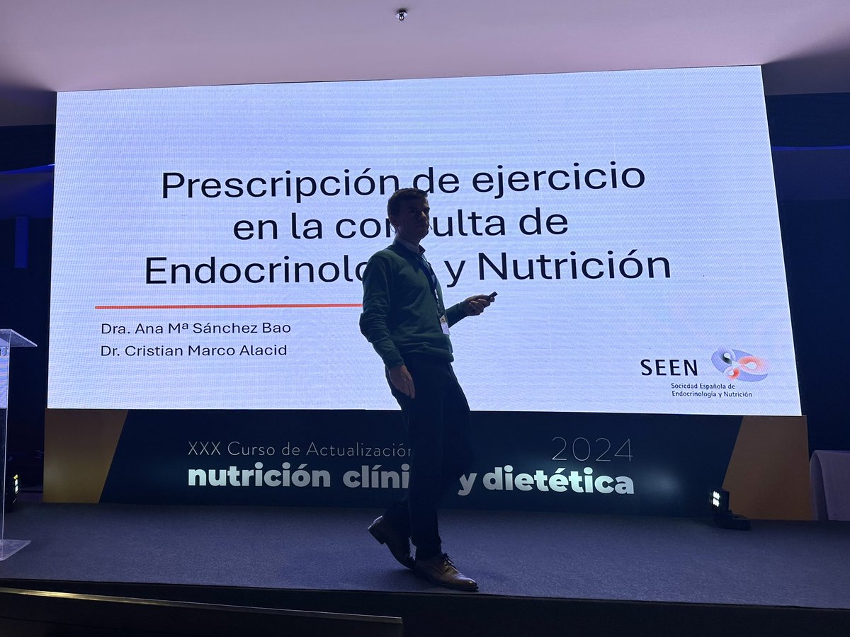 Ha sido un placer participar en el XXX Curso de Actualización en Nutrición Clínica y Dietética de la <a href="/sociedadSEEN/">Sociedad SEEN</a> compartiendo conocimiento sobre la importancia del ejercicio físico. Gracias a <a href="/NutriSeen/">NutriSEEN</a> SEEN por organizar este evento de tan alto nivel.