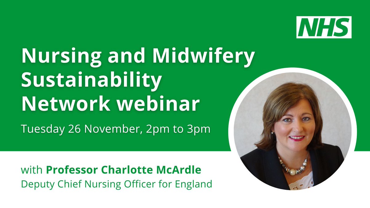 teamCNO 💙 (@teamcno_) on Twitter photo Sign up to our Nursing and Midwifery Sustainability Network and join <a href="/charlottemcardl/">charlotte mcardle RN</a> at our next webinar on 26 November to explore the unique role our #teamCNO nursing and midwifery professions have in leading change to build a #GreenerNHS.
👉 forms.office.com/pages/response… Sign up to our Nursing and Midwifery Sustainability Network and join <a href="/charlottemcardl/">charlotte mcardle RN</a> at our next webinar on 26 November to explore the unique role our #teamCNO nursing and midwifery professions have in leading change to build a #GreenerNHS.
👉 forms.office.com/pages/response…
