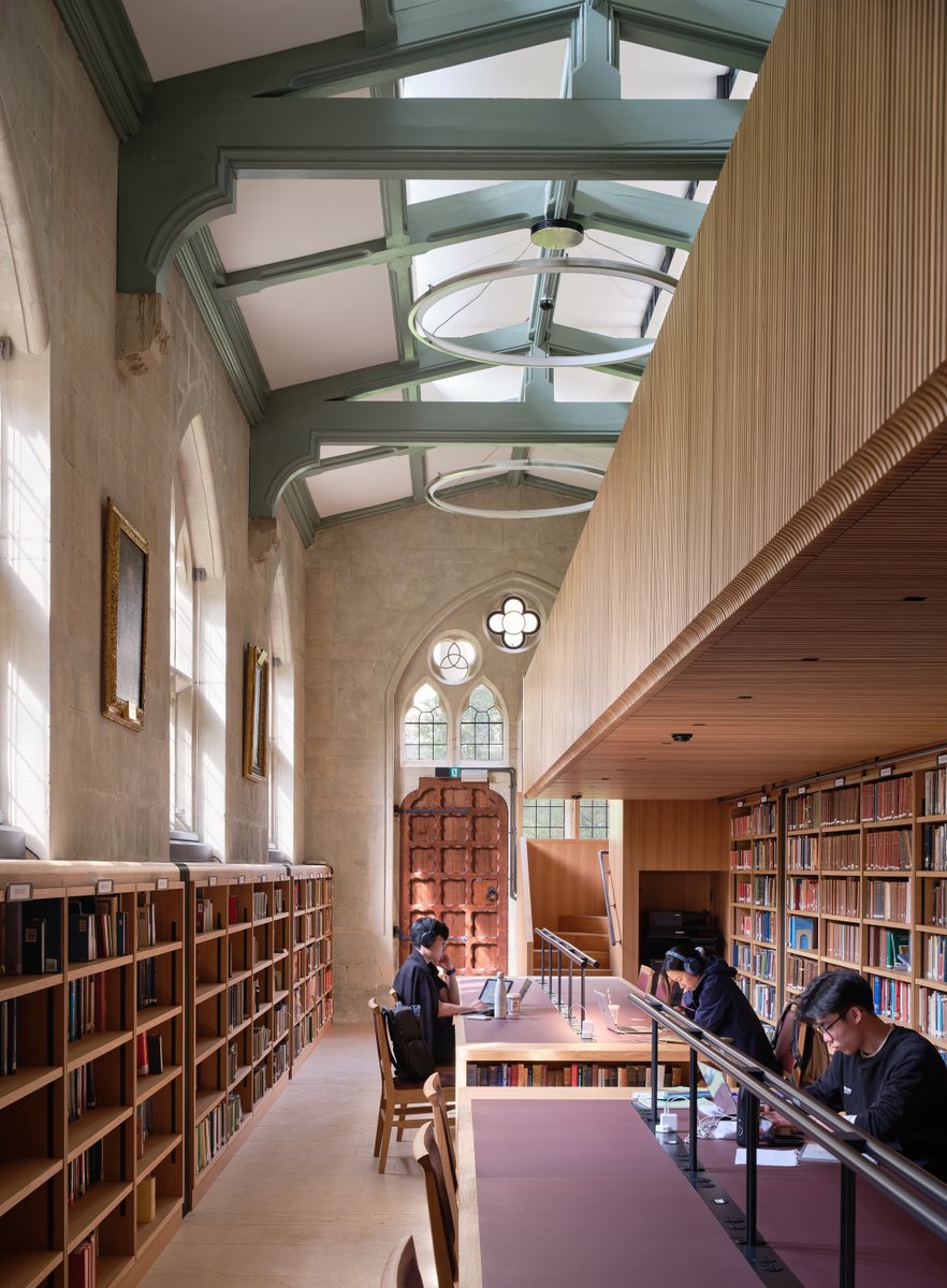 woodawards's tweet photo. 🏠 The Jackson Library, Exeter College - Oxford
This comprehensive refurbishment combines sensitive restoration with contemporary interventions, improving the library’s study spaces, accessibility &amp; environmental performance.

Find out more: https://t.co/JFz0F3BDxV #WoodAwards24 https://t.co/ibQ2aPLEc2