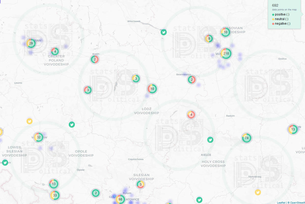 Pstatsinstitute's tweet photo. Dziś sobota pachnie na X-ie optymizmem :)!
Dużo pozytywnych wpisów na mapie!
Miłego dnia https://t.co/PJQ26hfhkY