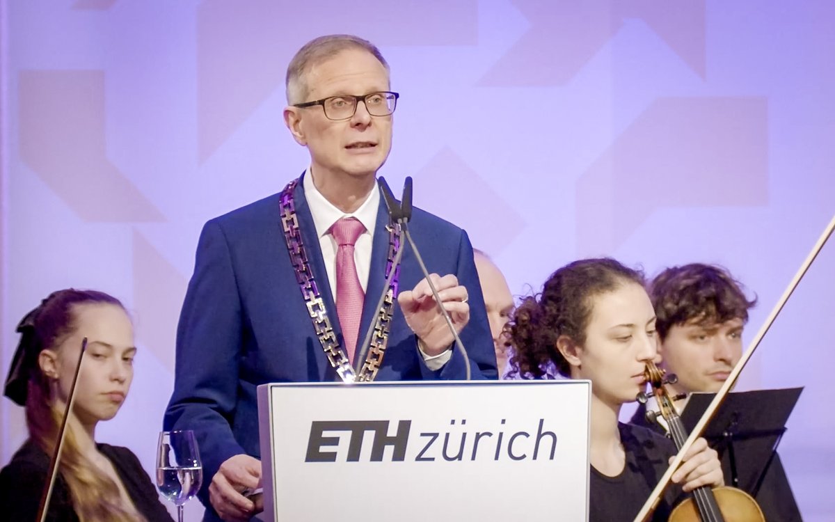 ETH Zurich (@eth_en) on Twitter photo "We want our students not only to accumulate knowledge, but to be well equipped to go out and apply their knowledge. For the benefit of society." Rector <a href="/G_Dissertori/">Günther Dissertori</a> at #ETHDay 2024. "We want our students not only to accumulate knowledge, but to be well equipped to go out and apply their knowledge. For the benefit of society." Rector <a href="/G_Dissertori/">Günther Dissertori</a> at #ETHDay 2024.