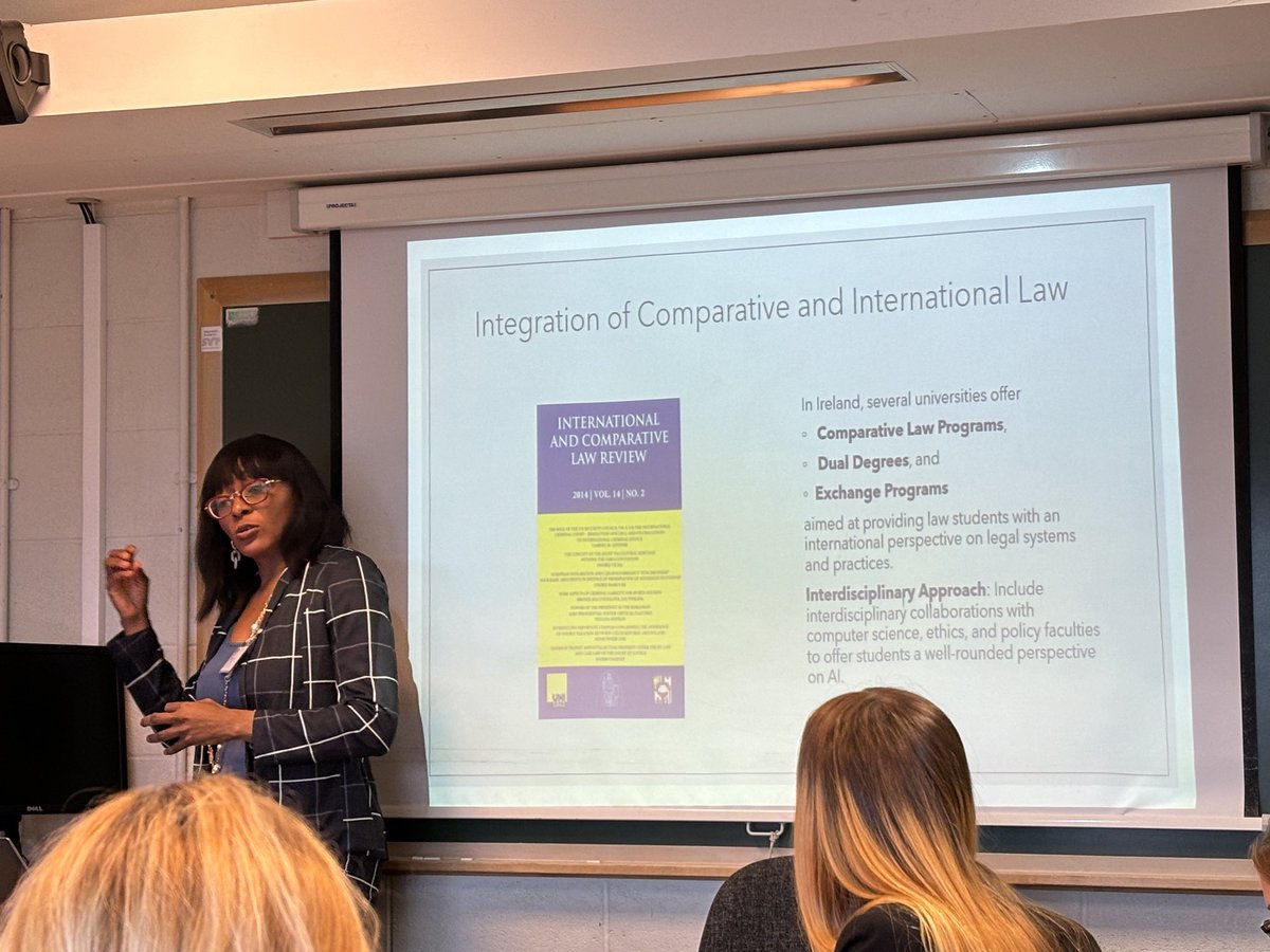 ⁦<a href="/law_IALT/">IALT</a>⁩ conference - Obele Akinniranye, ⁦<a href="/MaynoothUni/">Maynooth University</a>⁩ arguing for a globalised legal curriculum incorporating AI