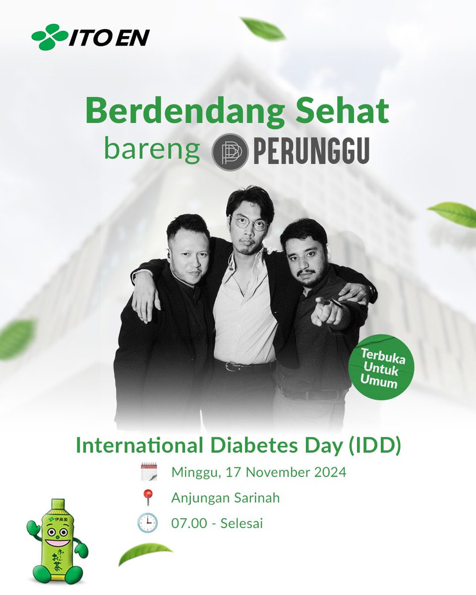 ITOENIndonesia's tweet photo. Besok CFD-an, yuk!🚶‍♀️ Nanti pulangnya mampir ke Sarinah buat cek gula darah gratis sambil nikmatin performance dari band @perunggu__ 

Yang belom sempet dateng, ditunggu besok ya😄

#LifeIsSweeterWithoutSugar #JadiLebihSehat #ITOENIDD2024 https://t.co/HIPj3nHlD1