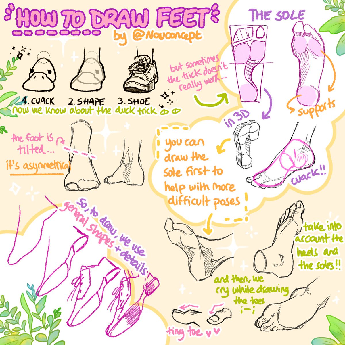 foot tutorial! ✨🦶🦆 
