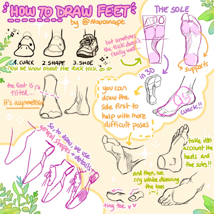 foot tutorial! ✨🦶🦆 