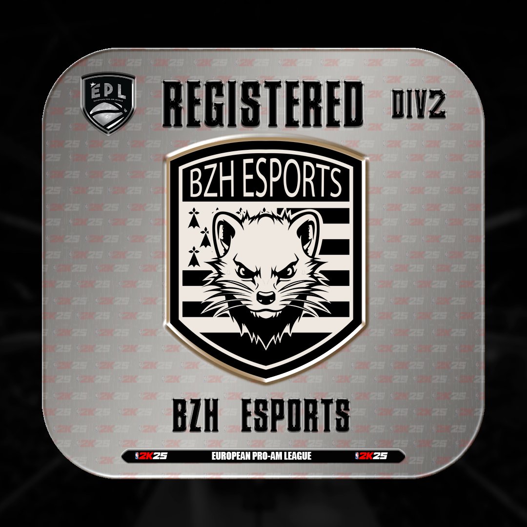 🏀[DIVISION 2]
Welcome <a href="/BZH_ESPORTS/">BZH ESPORTS</a> to the EPL - Starz League!⭐

🇫🇷𝗥𝗼𝘀𝘁𝗲𝗿:
<a href="/bestGrinderEU_/">GRINDER FOR REAL</a>
<a href="/GeezVsTheWorld/">Geez</a>
<a href="/ChambixTrey5/">♛ CHAMBiX ♛</a>
<a href="/CrislamaliceBZH/">Cris 🏀🚴🎮</a>
<a href="/Lantho_Show/">Anthony Lambot</a>
<a href="/DJEIB23/">DJEIB23</a>

#RiseAndBall #EPL🏀
