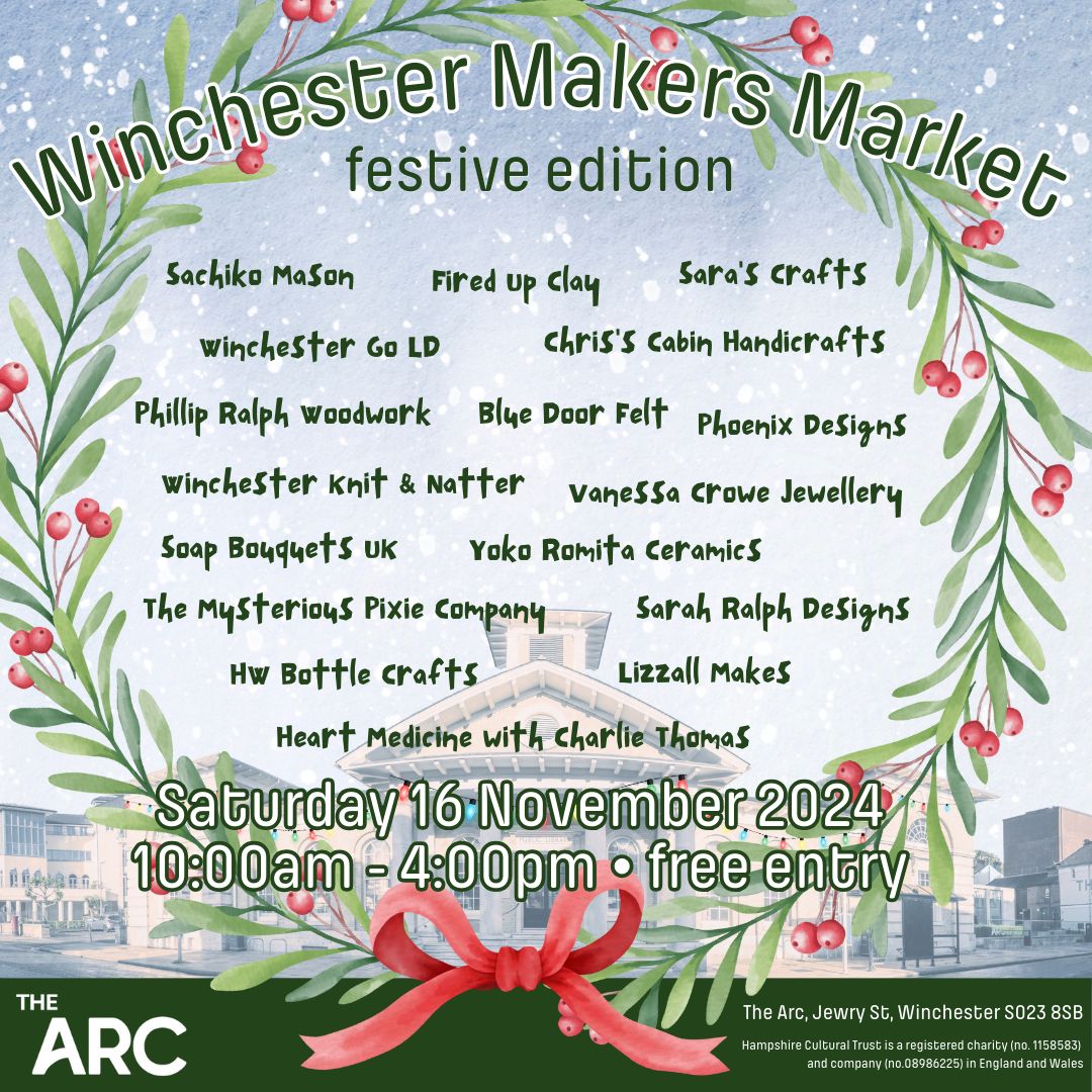 🎄 The Makers Market has officially BEGUN- here for one day only! 🎄 

Visit us today before 4pm and meet 17 local artists, designers and crafters selling beautiful homemade items all around the ground floor of the library- and tasty treats in our cafe!

🎄🎁 See you soon 🎄🎁