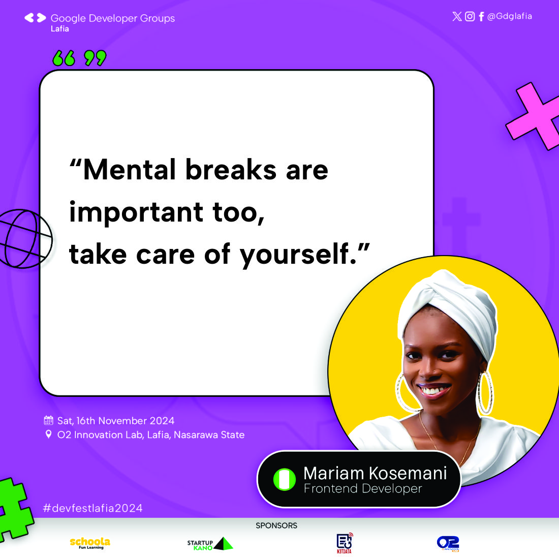 gdglafia's tweet image. @mariamkosemani dropping gems at #DevFestLafia! 🌟 Her journey from a non-tech world to defying limits in tech is pure fire 🔥. Proof that passion + persistence = limitless possibilities! 💡 #DevFest #WomenInTech