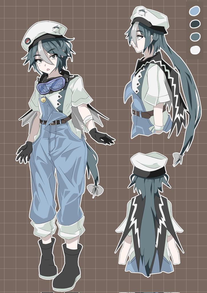 dhizegatton's tweet image. オリキャラ君描きました
マグロをイメージに描かせて頂いたものです🐟️