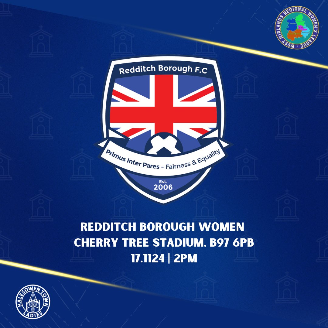 🚨 𝙉𝙚𝙭𝙩 𝙡𝙚𝙖𝙜𝙪𝙚 𝙛𝙞𝙭𝙩𝙪𝙧𝙚

🆚 Redditch Borough Women
📍 Cherry Tree Stadium, B97 6PB
🗓️ 17.11.24
🕑 2pm kick off
🏆 League game

Drop us a message with any questions 📥

#UpTheYeltz⛪️