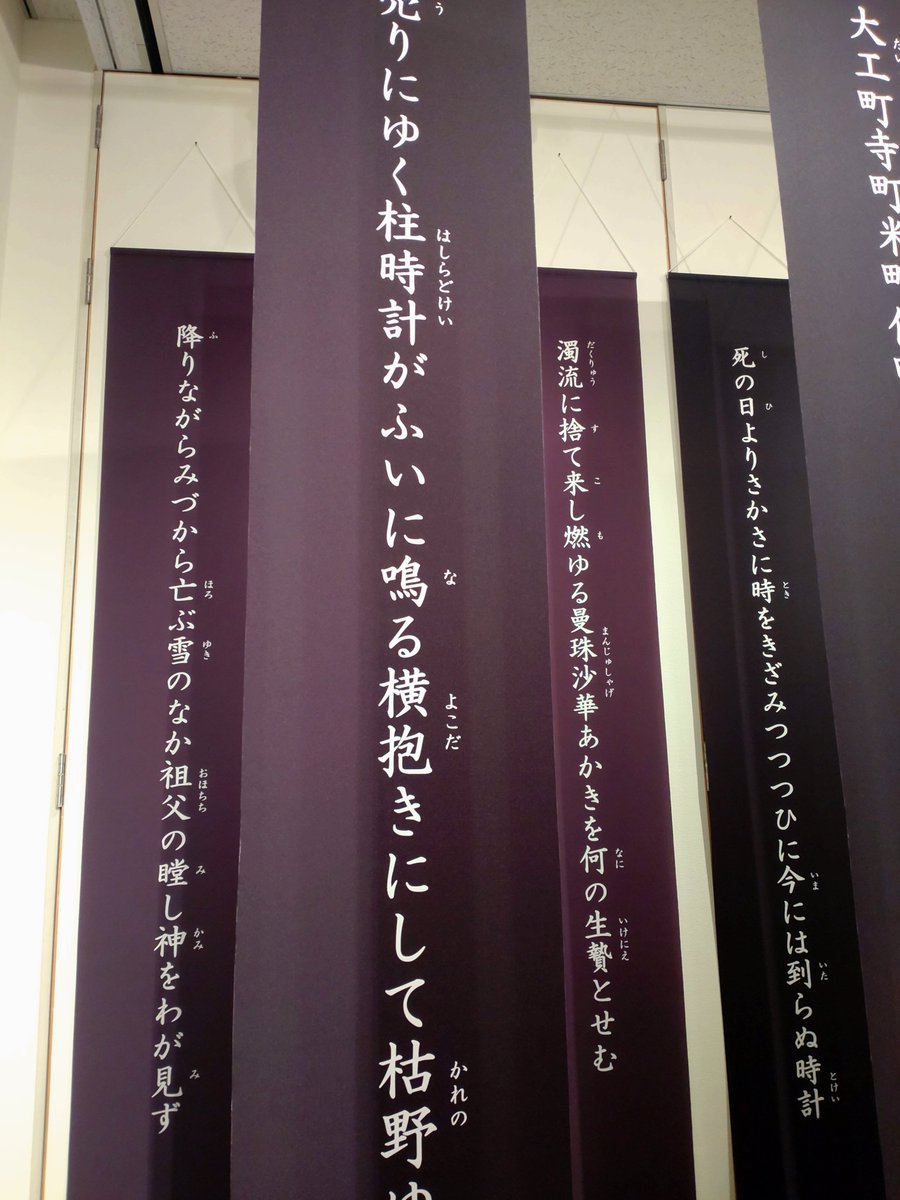 なんと今日は無料で観れる日だったんですよラッキー
一緒に開催されてる寺山修司展もみれてハッピー
(好きな詩が飾られてて良かった) 
