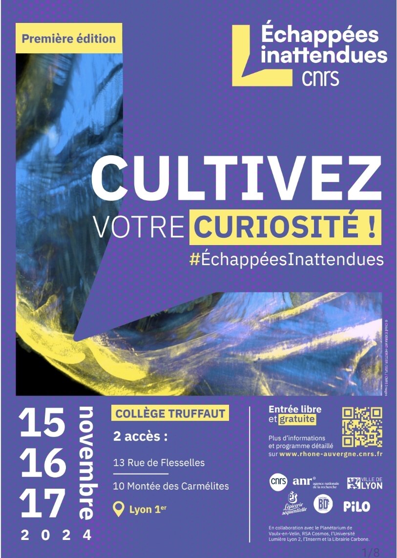 _PhilippeMathis's tweet photo. Ce week-end se tiennent les Échappées inattendues organisées par le CNRS de Lyon auquel on est convié dans le cadre du cours méthodes qualitatives et quantitatives de @MChBordeaux https://t.co/iPxXEK3Jpn