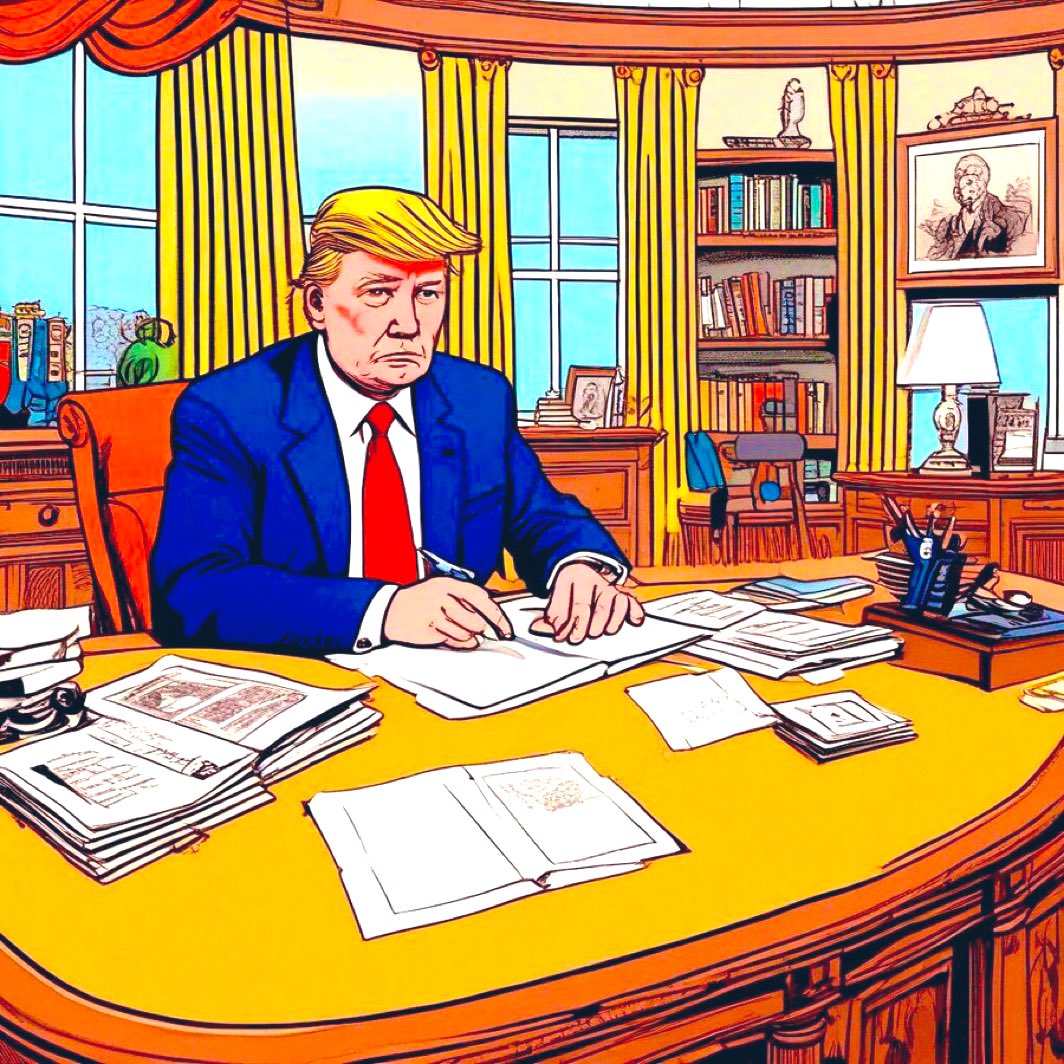 pcmguru's tweet image. My very own cartoons of the week.
@RoyalFamily The King with the Midas touch.
@trussliz watching out for the @RachelReevesMP economic crash.
@realDonaldTrump being Trump being Trump.
Mirror mirror on the wall @RachelReevesMP channels @George_Osborne
#CartoonArt #Toons #oftheweek