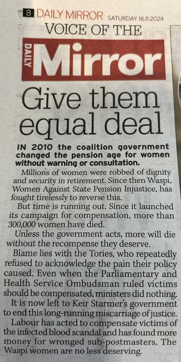 #WASPI Campaign tweet media