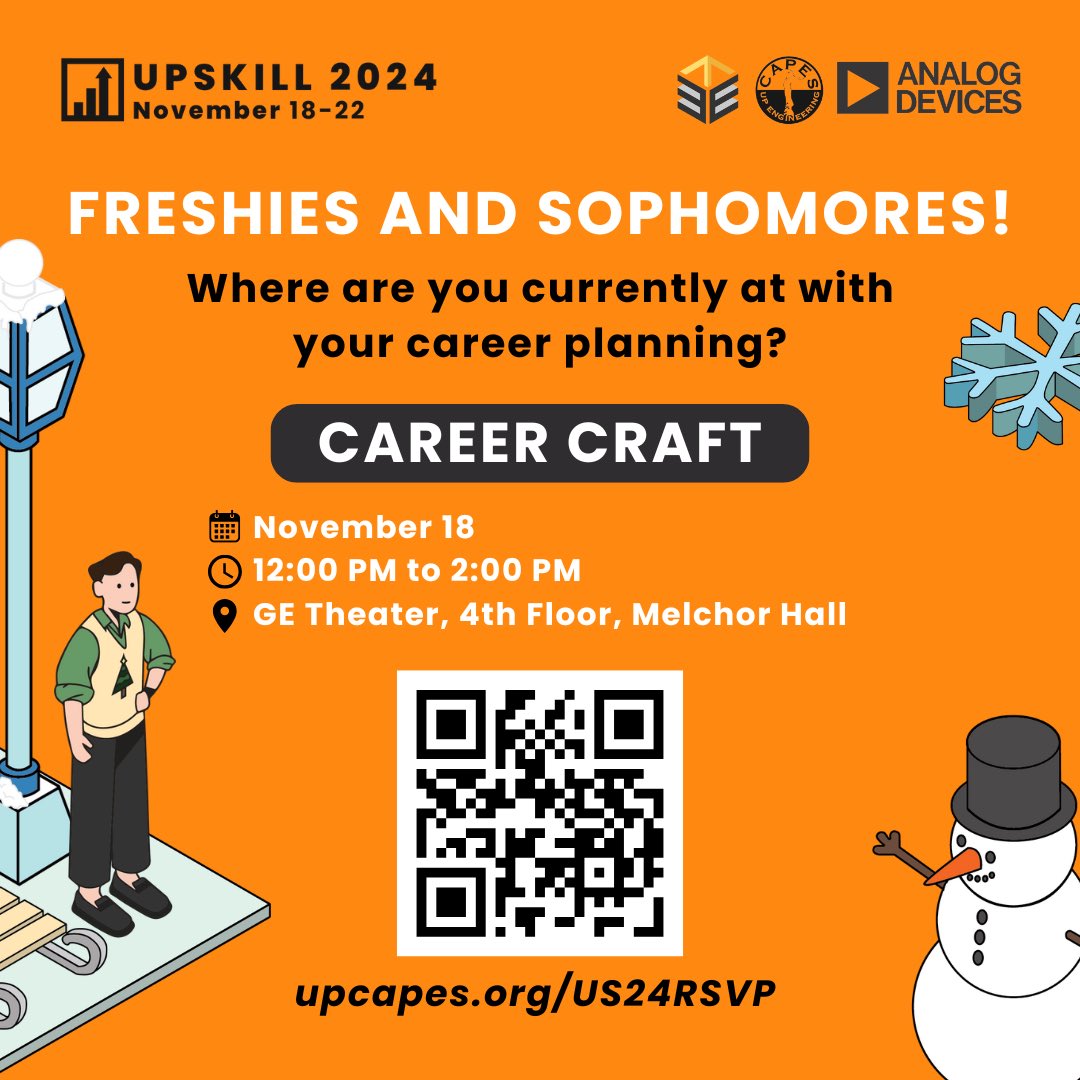 Freshies and Sophomores! Want a head start with your career journey? 🤔 Need LinkedIn tips? ✍️No clue where to begin? 😕 We got you!

Freshies and Sophomores! Want a head start with your career journey? 🤔 Need LinkedIn tips? ✍️No clue where to begin? 😕 We got you!

#UPSKILL2024