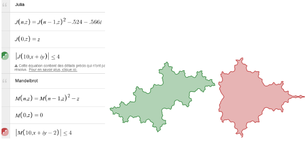 FabriceNEYRET's tweet image. Do you know #DesmosGraph now knows complexes and recursion ? ;-)
→ desmos.com/calculator/o2d…